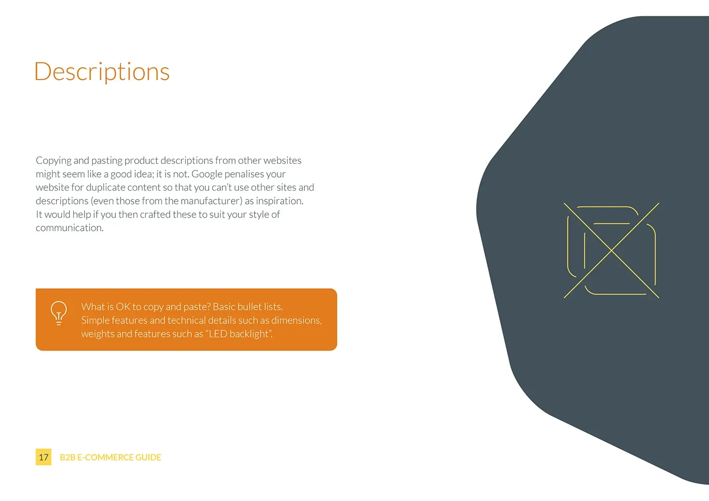 Bravesight E-commerce Guide Series · B2B E-commerce Guide, image 17