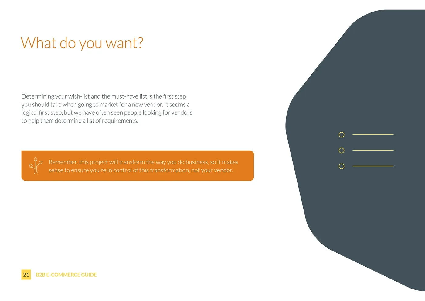 Bravesight E-commerce Guide Series · B2B E-commerce Guide, image 21