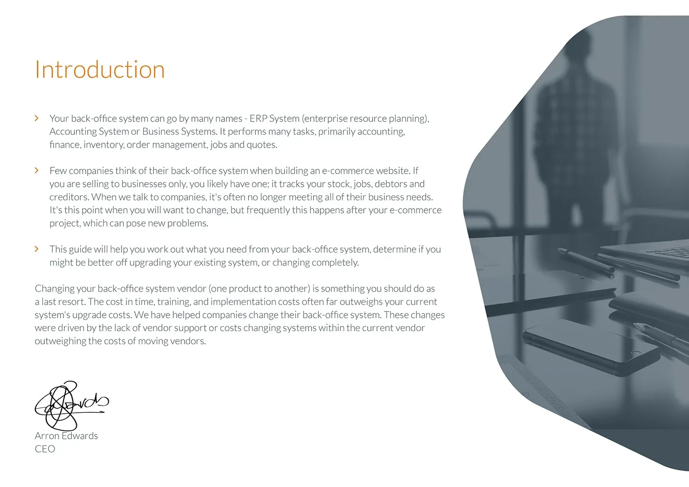 Bravesight E-commerce Guide Series · Selecting a back-office system, image 3