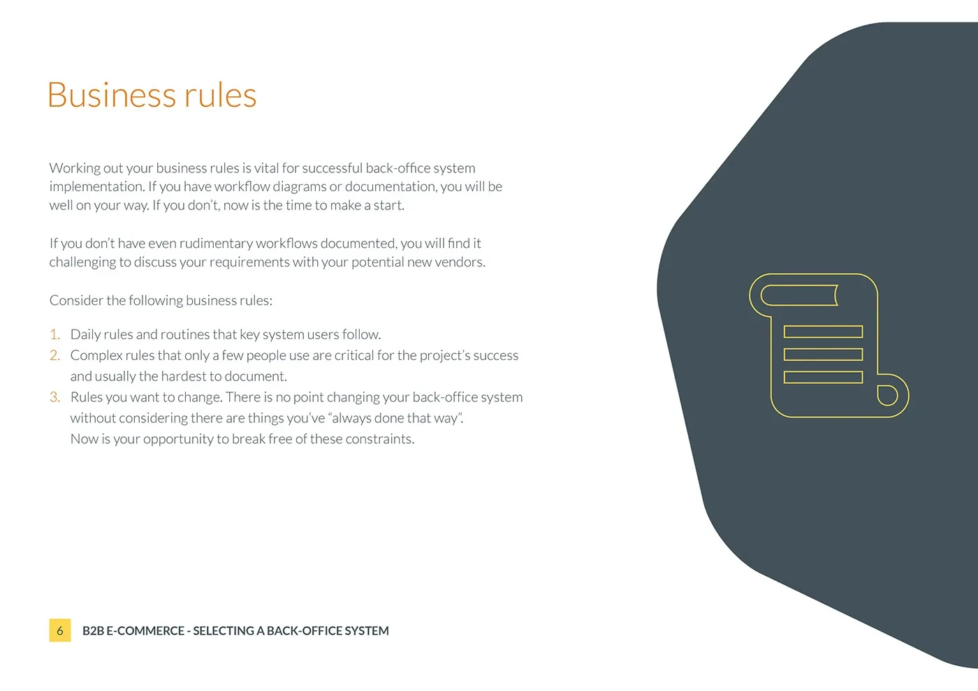 Bravesight E-commerce Guide Series · Selecting a back-office system, image 6