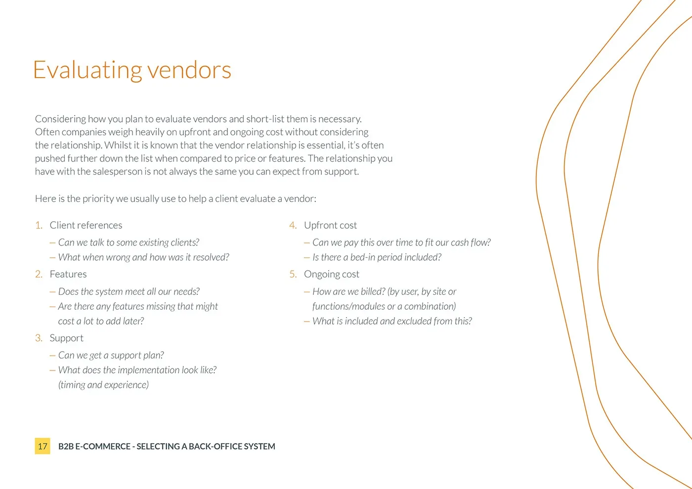 Bravesight E-commerce Guide Series · Selecting a back-office system, image 17