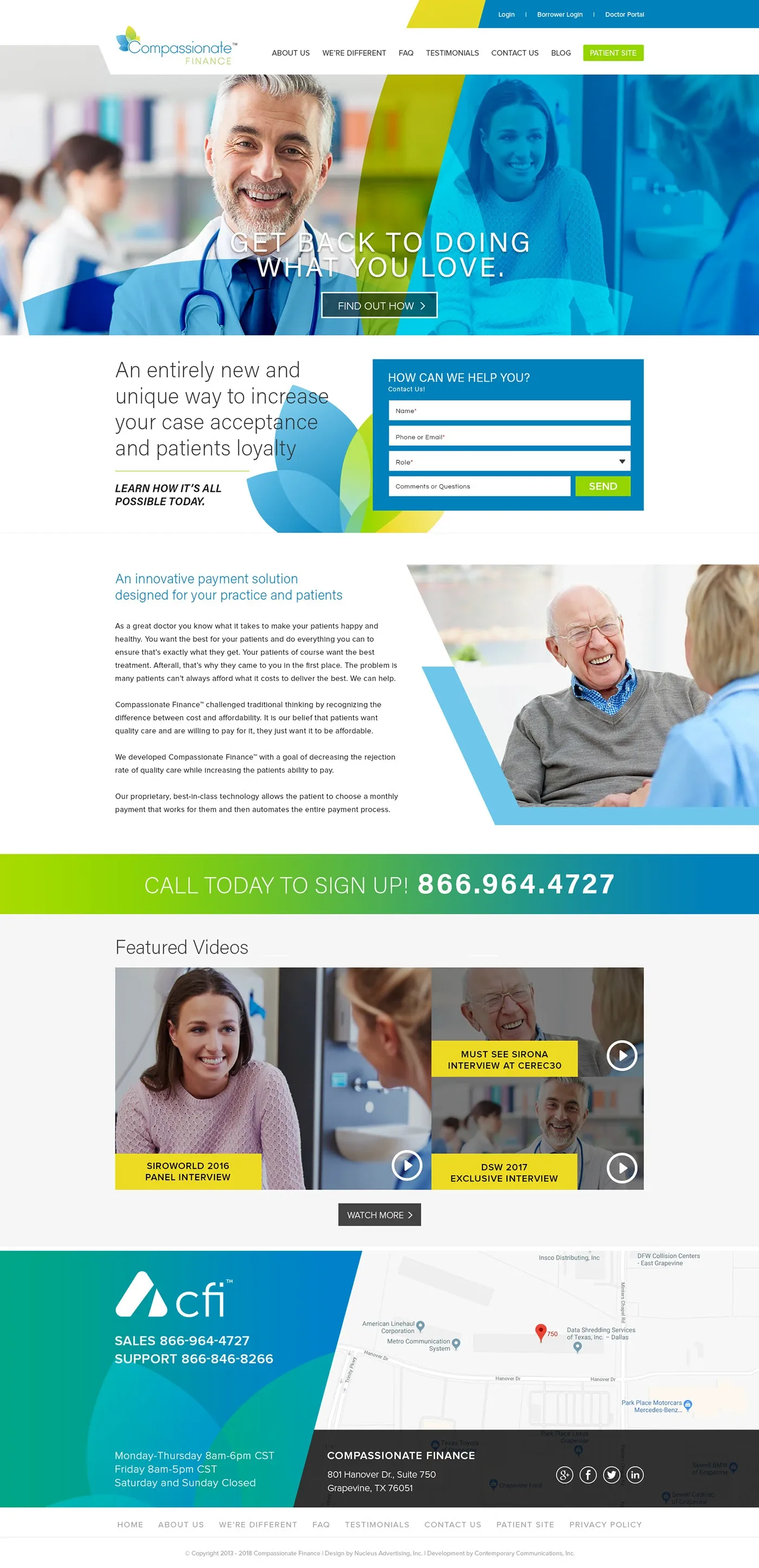 Compassionate Finance · Homepage design studies, image 1