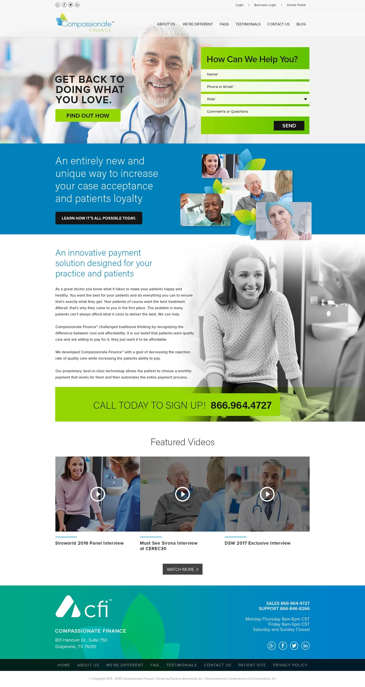 Compassionate Finance · Homepage design studies, image 4