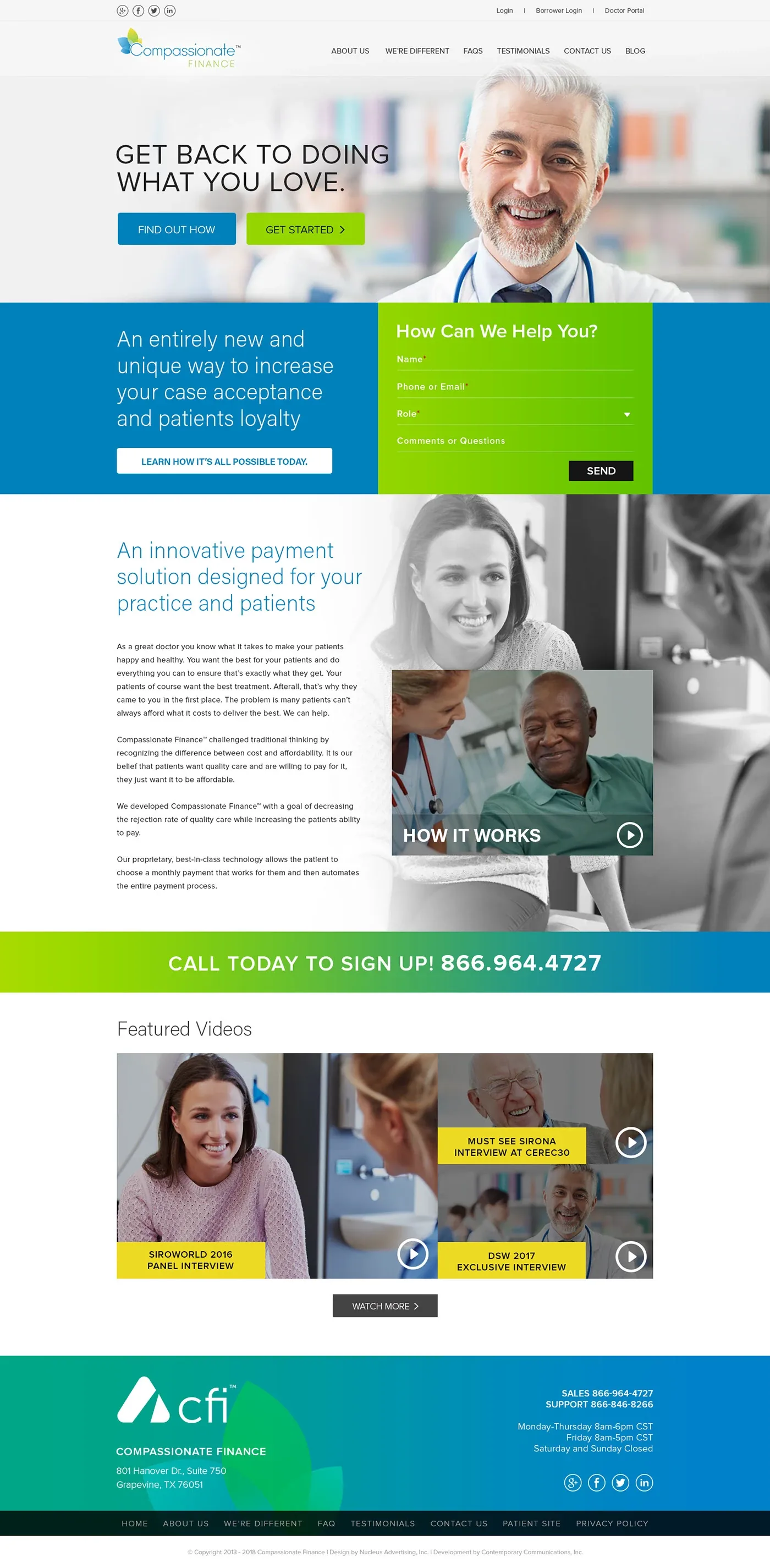 Compassionate Finance · Homepage design studies, image 5