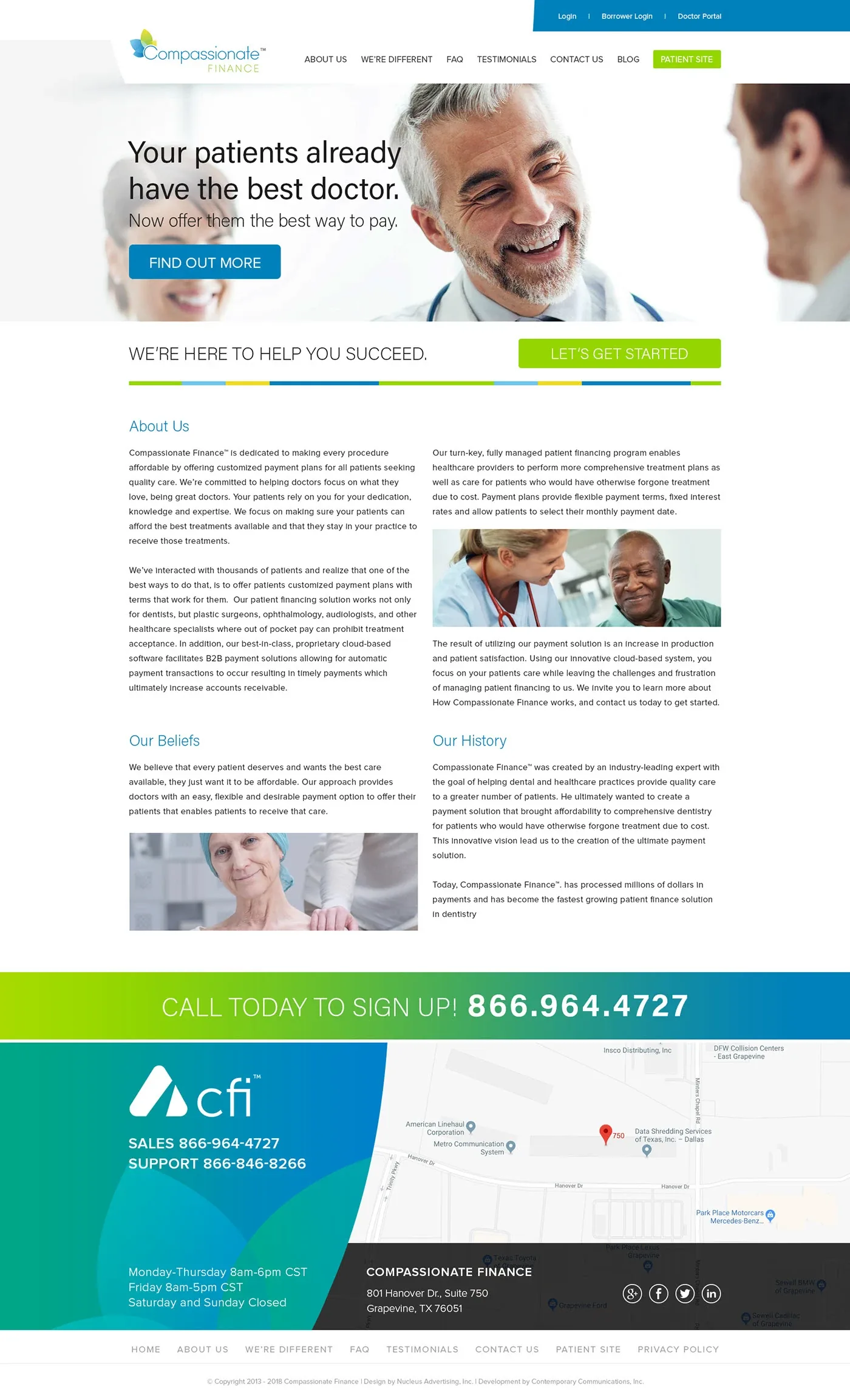 Compassionate Finance · Homepage design studies, image 9