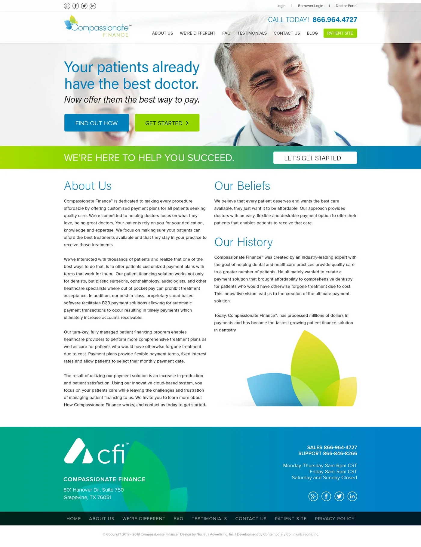 Compassionate Finance · Homepage design studies, image 10