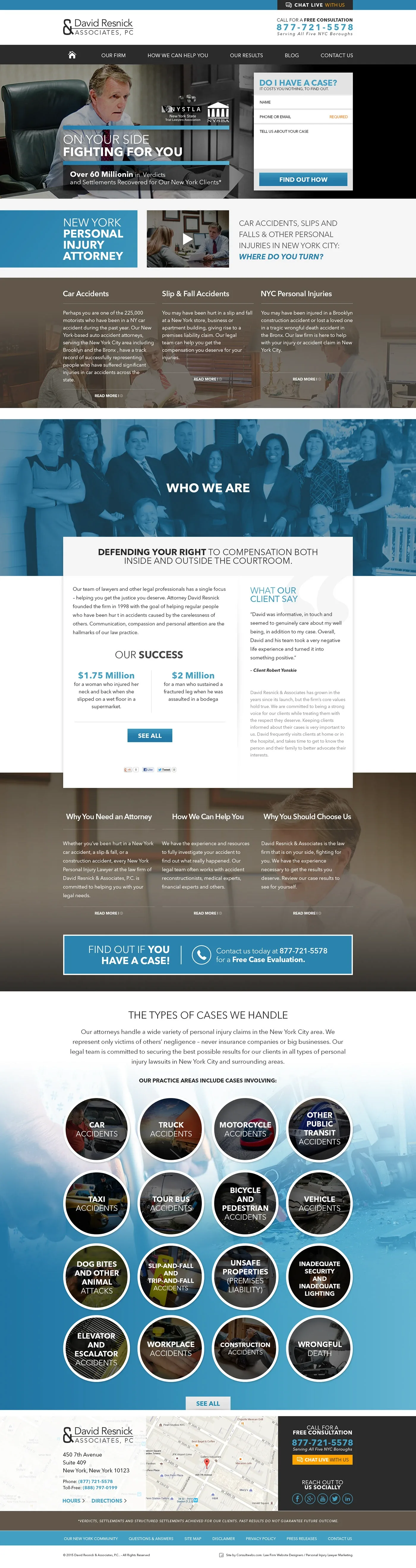 Law Firm Website Collection · David Resnick & Associates, image 2