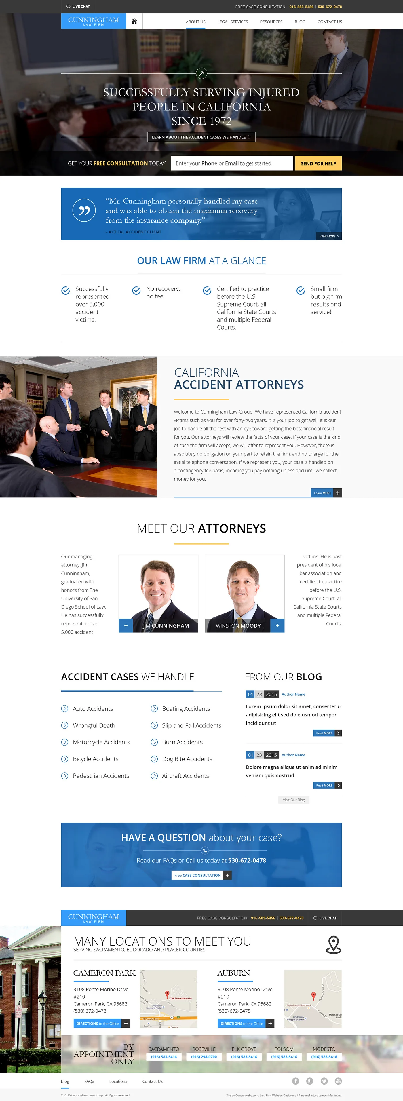 Law Firm Website Collection · Cunningham Law Firm, image 2