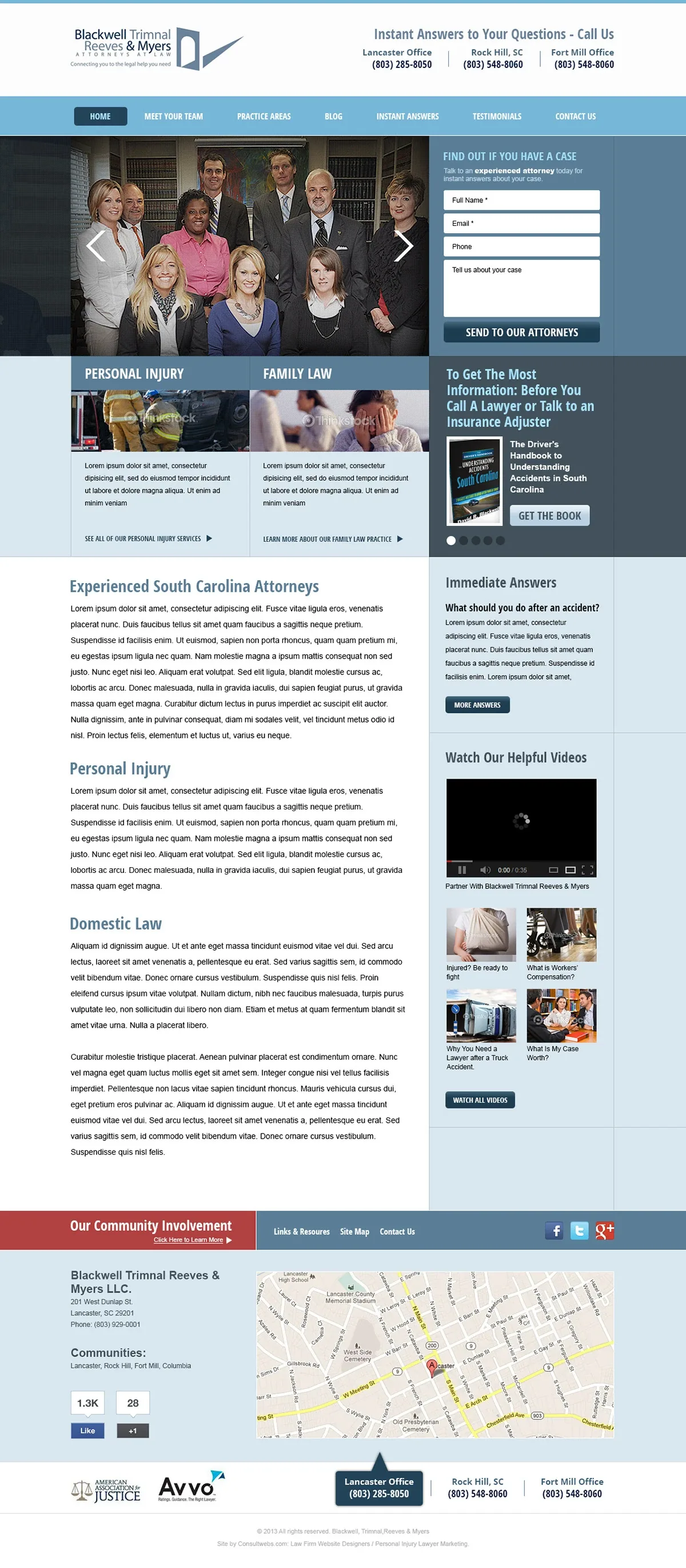 Law Firm Website Collection · Blackwell Trimnal Reeves & Myers, image 1