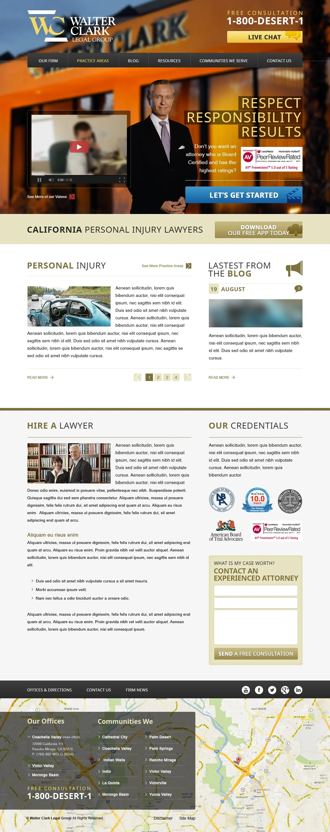 Law Firm Website Collection · Walter Clark Legal Group, image 1