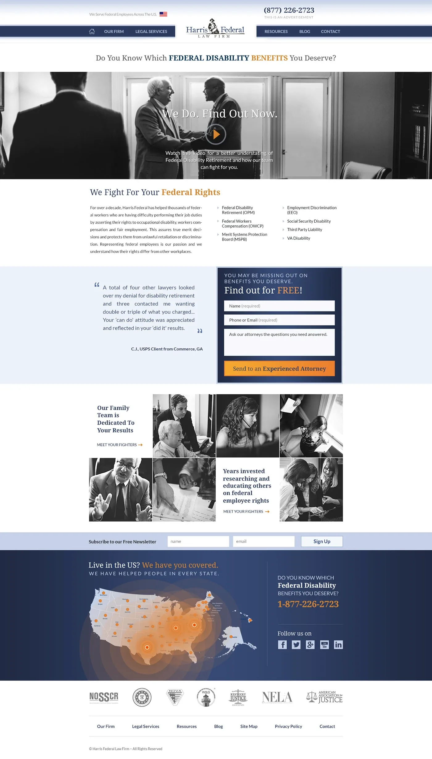 Law Firm Website Collection · Harris Federal Law Firm, image 1