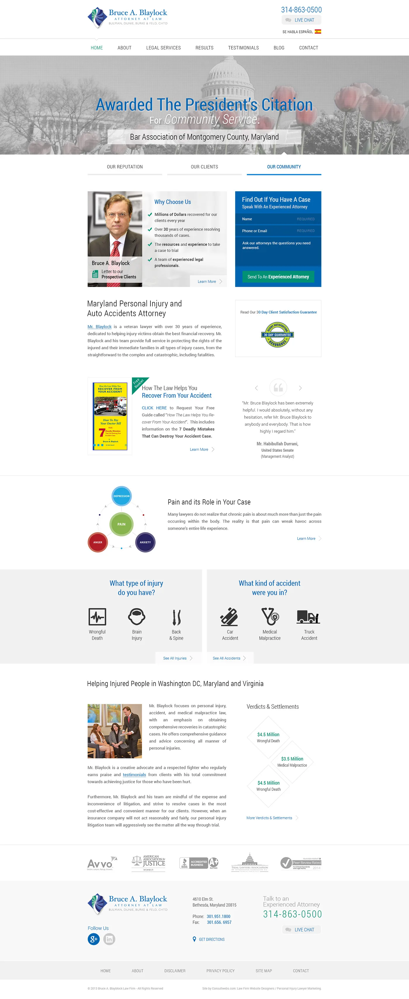 Law Firm Website Collection · Bruce A. Blaylock, image 1