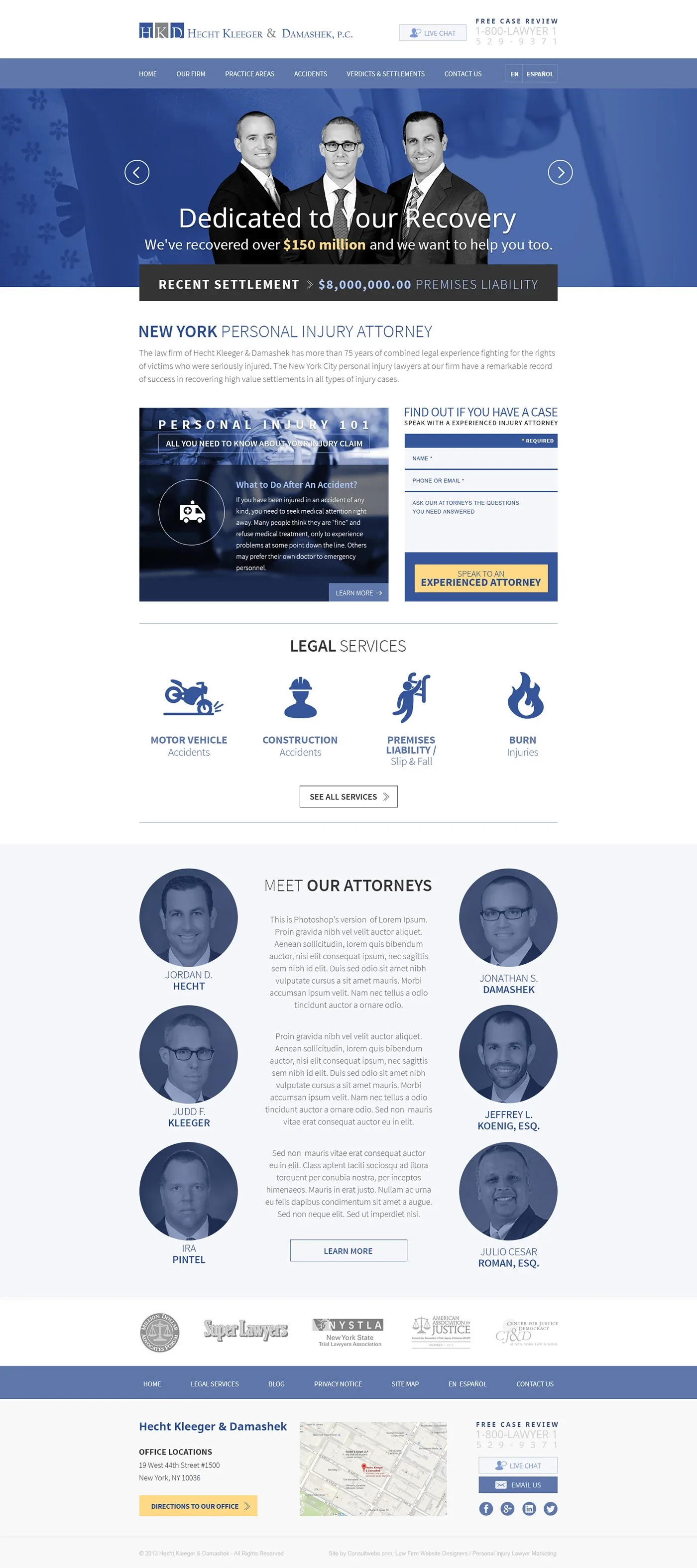 Law Firm Website Collection · Hecht, Kleeger & Damashek, image 2