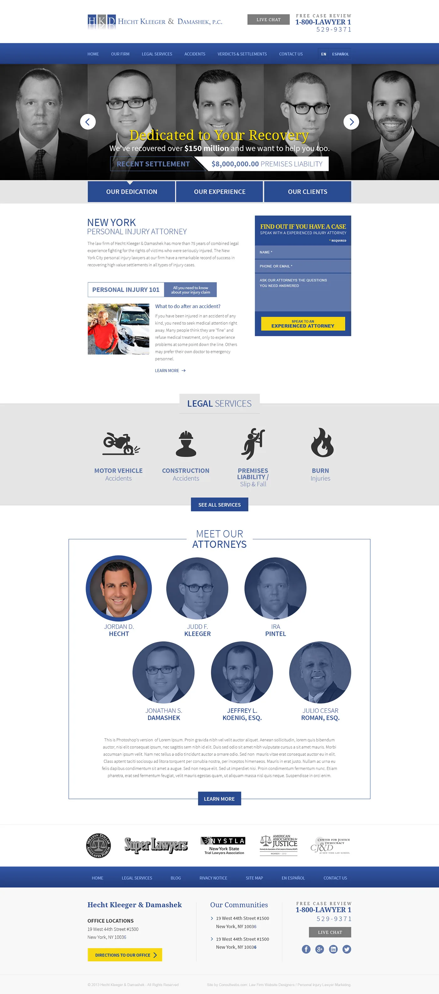 Law Firm Website Collection · Hecht, Kleeger & Damashek, image 3