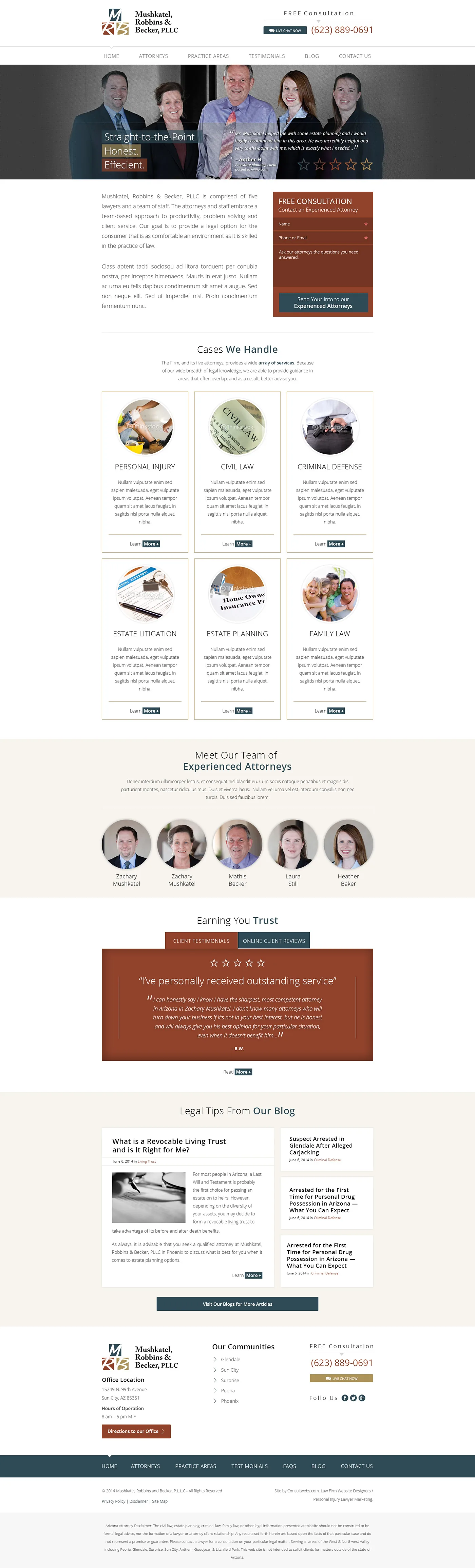 Law Firm Website Collection · Mushkatel, Robbins & Becker, image 1
