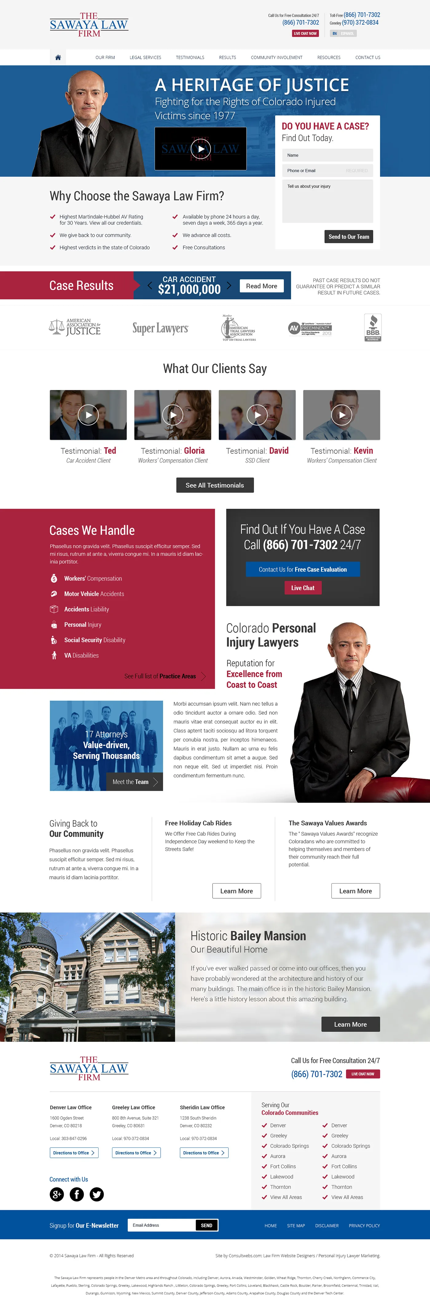 Law Firm Website Collection · The Sawaya Law Firm, image 2