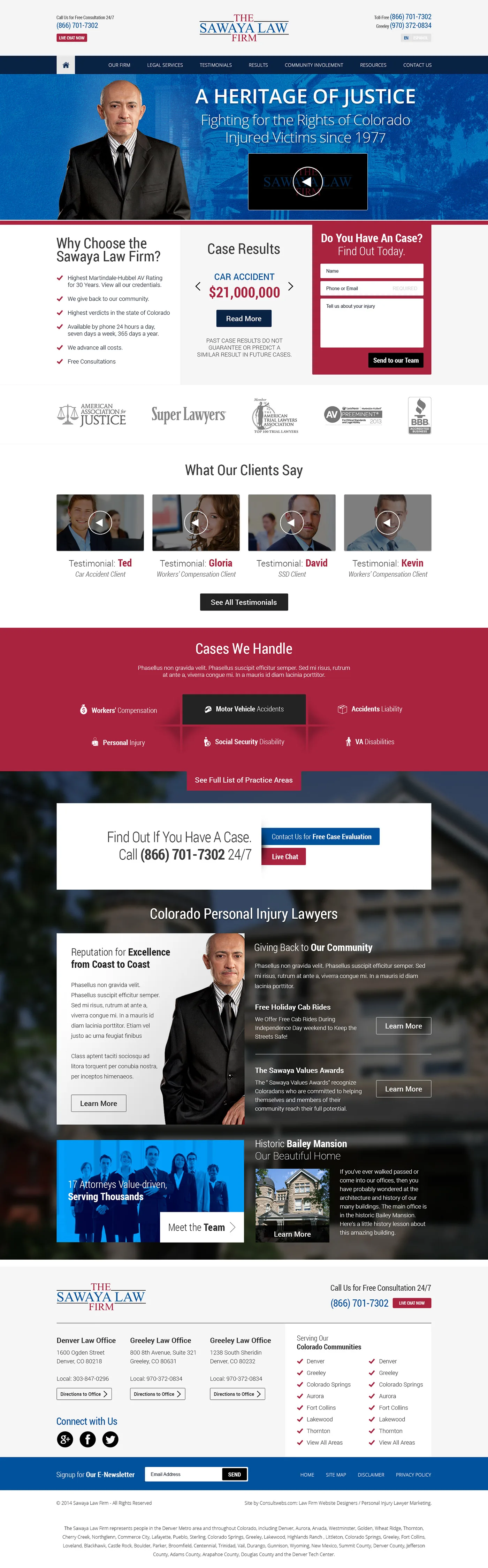 Law Firm Website Collection · The Sawaya Law Firm, image 3
