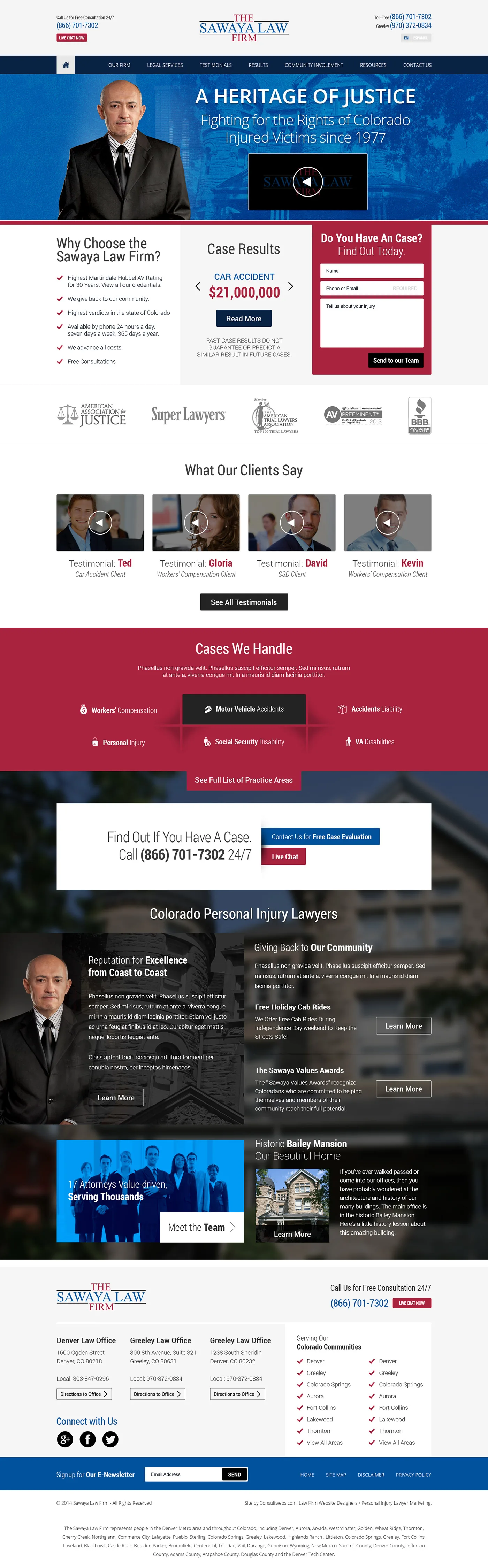 Law Firm Website Collection · The Sawaya Law Firm, image 5