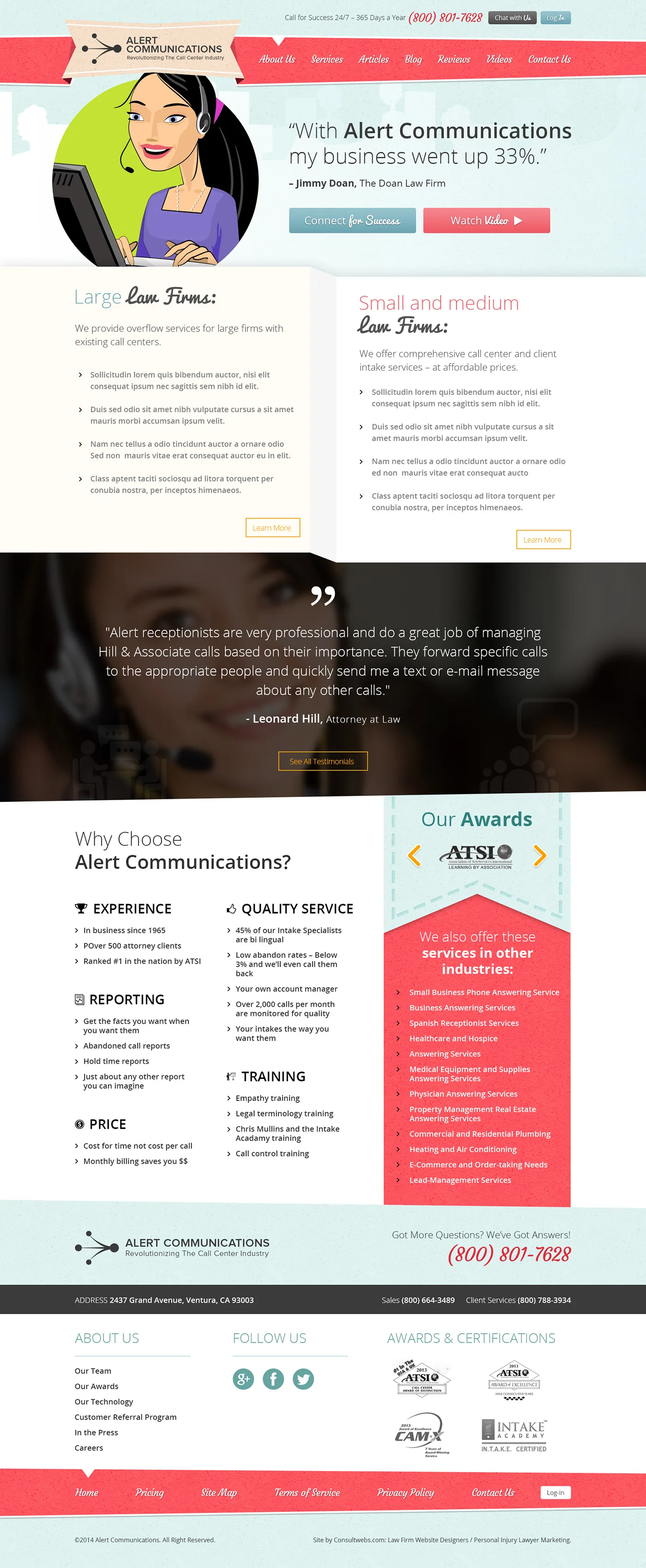 Law Firm Website Collection · Alert Communications, image 2