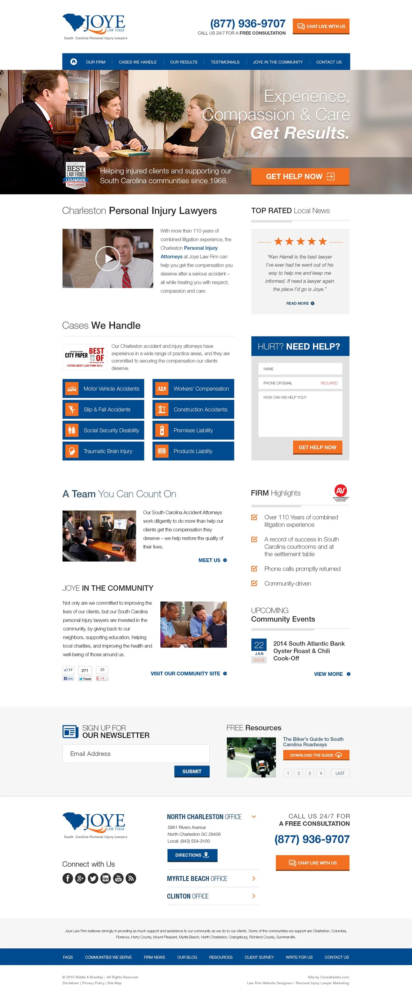 Law Firm Website Collection · Joye Law Firm, image 2