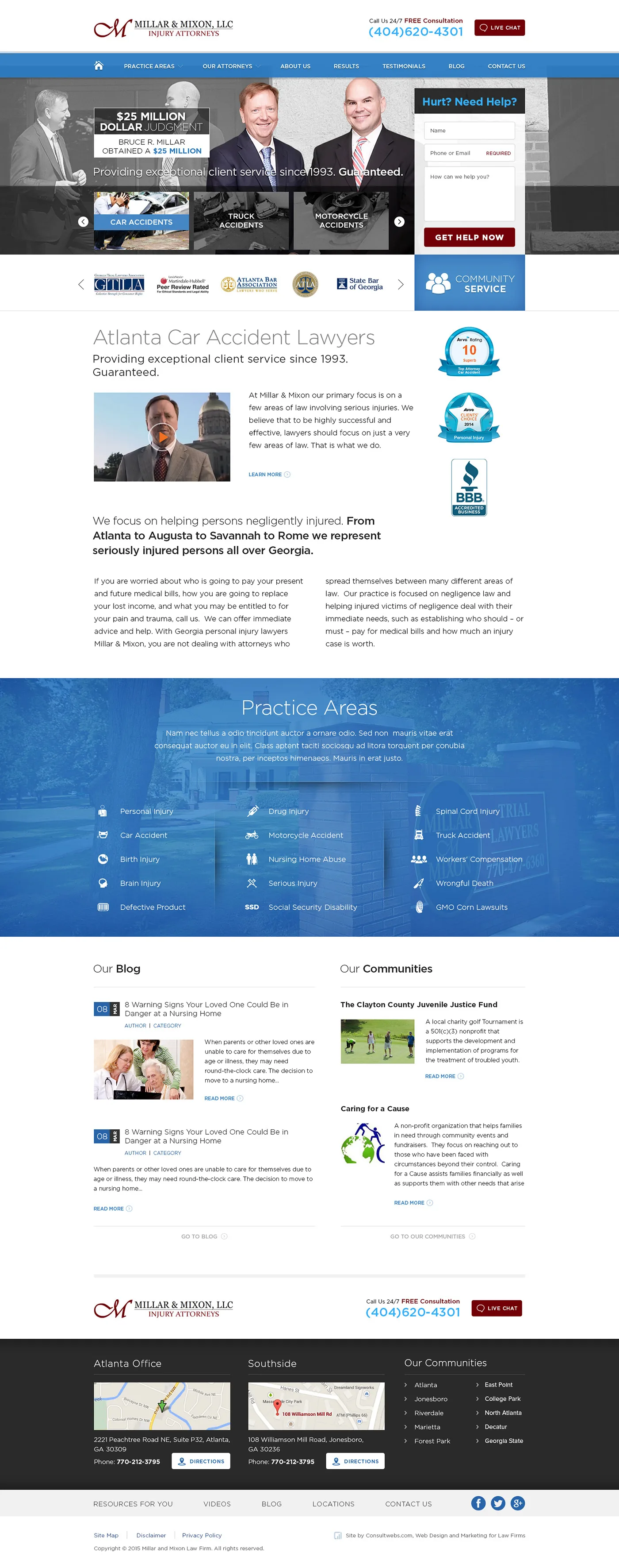 Law Firm Website Collection · Millar & Mixon, image 1
