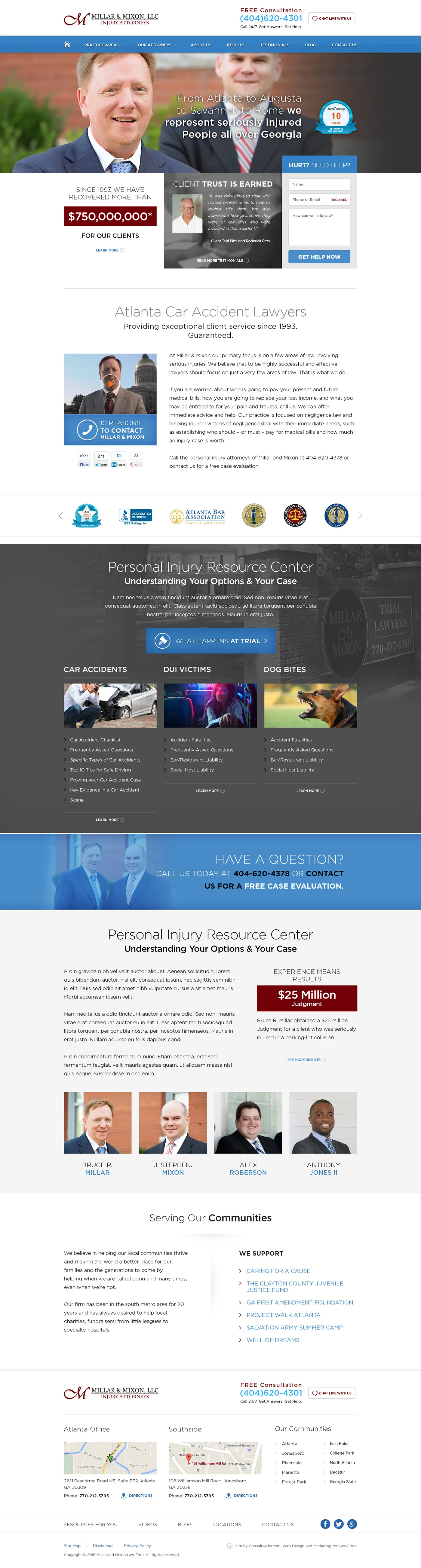 Law Firm Website Collection · Millar & Mixon, image 2