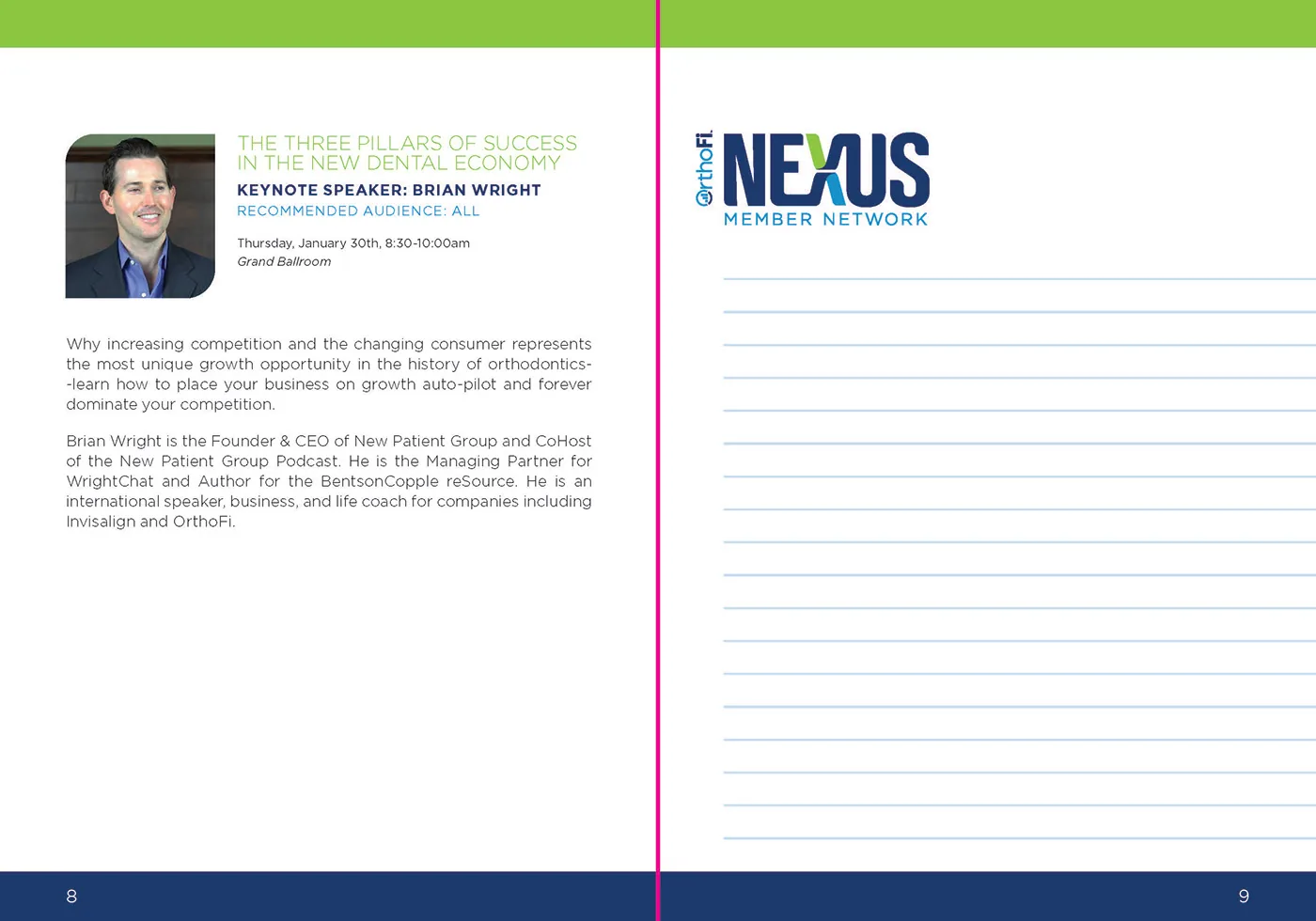 OrthoFi NEXUS Meeting Booklet, image 4