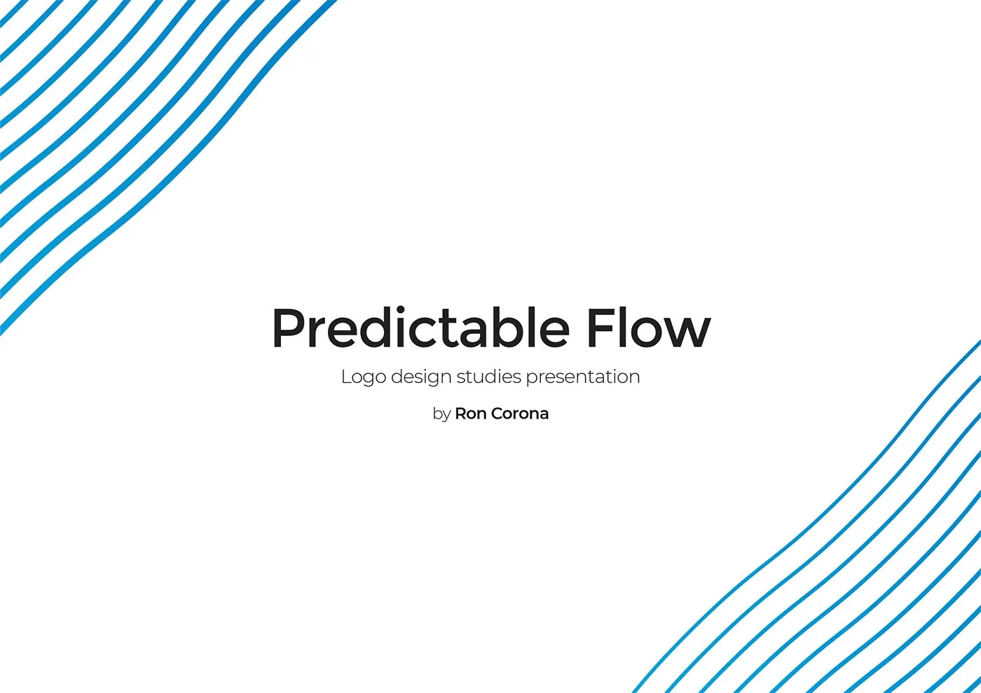 Predictable Flow Branding · Logo design studies, image 1