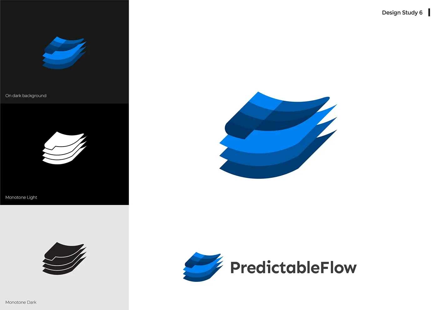 Predictable Flow Branding · Logo design studies, image 11