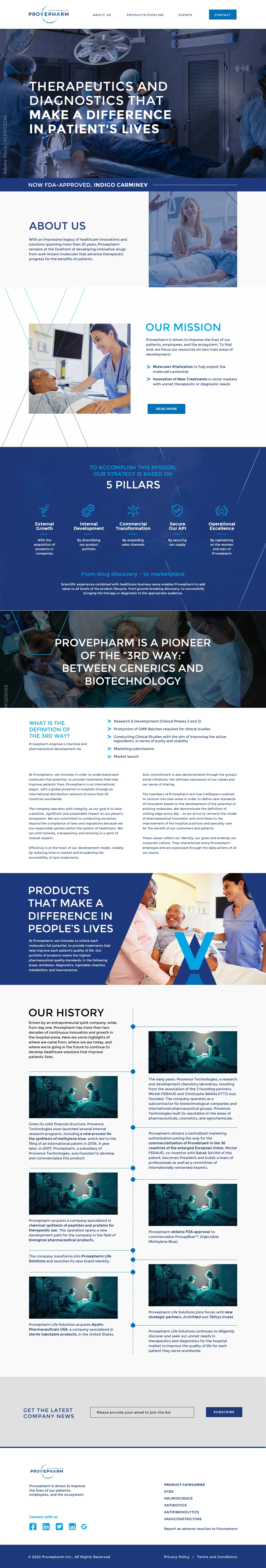 Provepharm · Home page, image 1