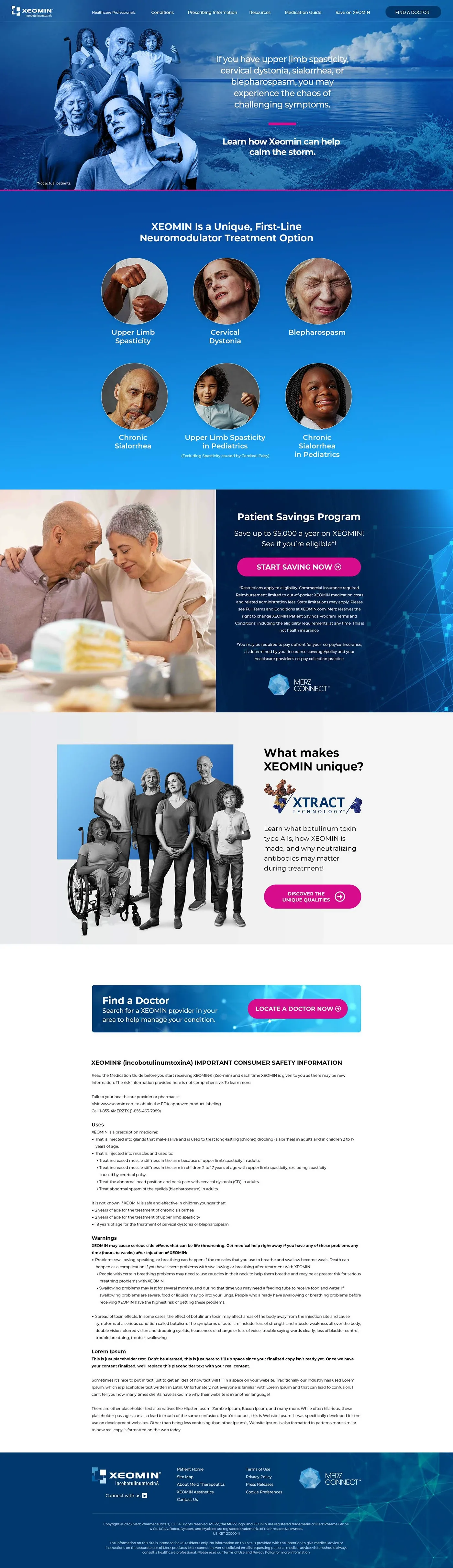 Xeomin Website, image 1